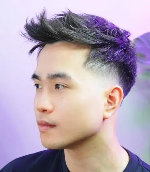 Close up of a bald fade showing tight blending near the skin